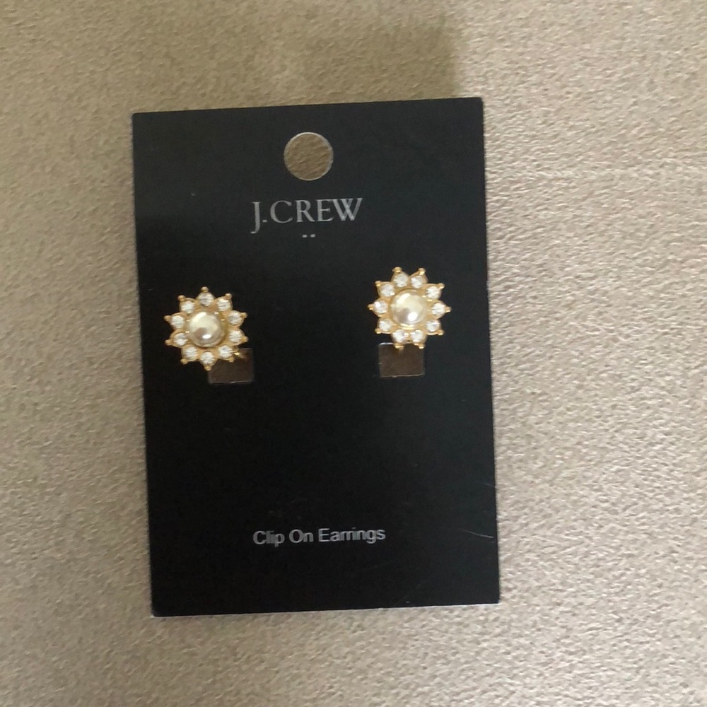 J Crew clip on earrings